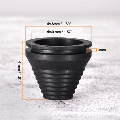 4pcs Rubber Grommet Mount Dia 40mm Conical for Wire Protect of Thick Plate
