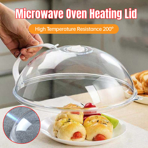 Microwave Food Dish Anti-Splatter Cover Guard Lid With Steam Vents Plate Covers