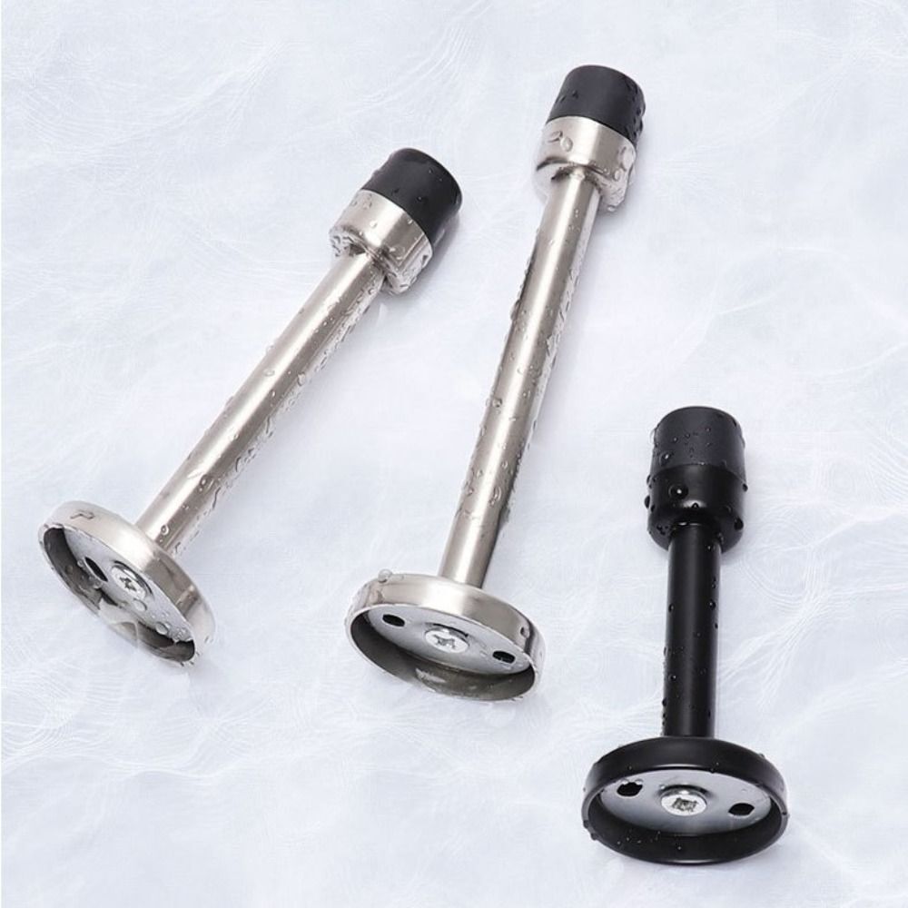 Wall Mounted Door Stopper Stainless Steel Rubber Holder Door Holder Hardware