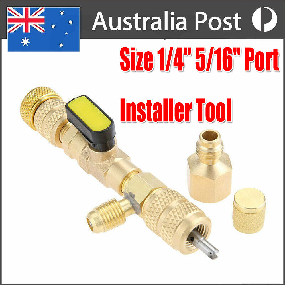 AC Schrader Tool Valve Core Remover Dual Size 1/4" and 5/16" Port Installer #C