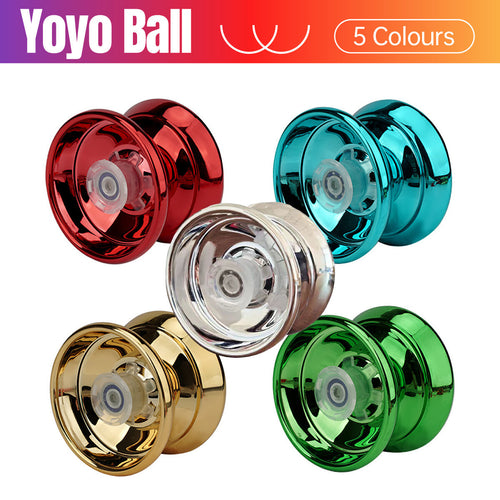 Alloy Metal Professional Yo-Yo Bundle Bearing Ball Kids Toy Boys Magic YoYo Gift