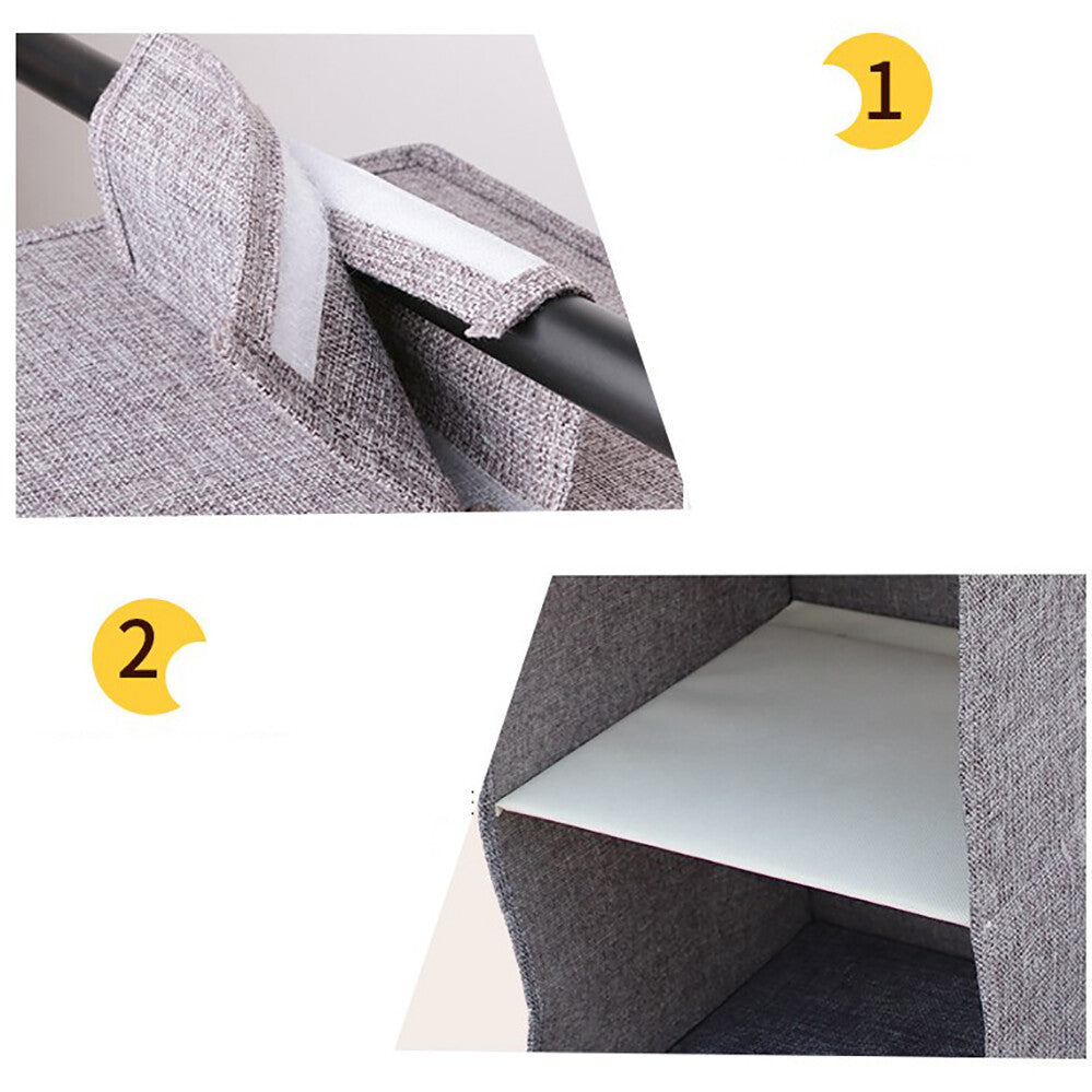 3/4/5 Layer Hanging Organiser Clothes Storage Wardrobe Garment Shelves Shoe Tidy