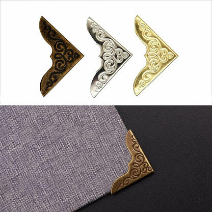 40pcs Book Edge Protectors Album Corner Folder metal bronze Scrapbooking Tool AU