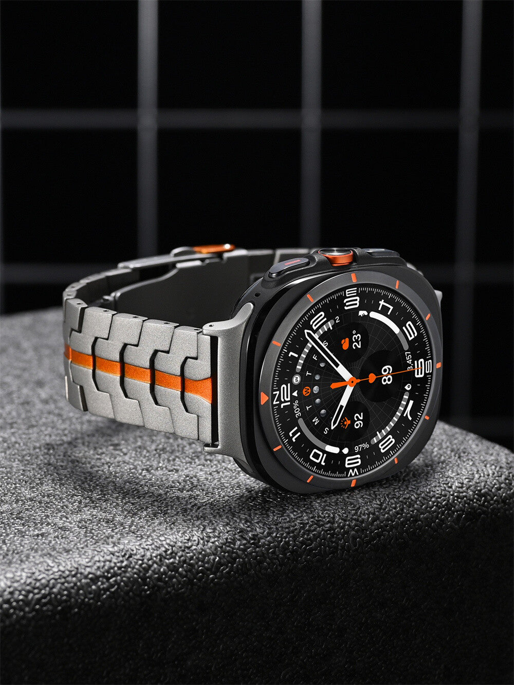 Titanium Metal Bracelet Compatible with Samsung Galaxy Watch Ultra 47mm Strap Band Durable
