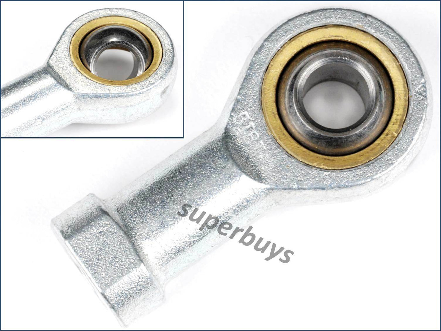 Right M8 x1.25 Female Threaded Rod End Bearing Heim Rose Joint Mechanical Swivel