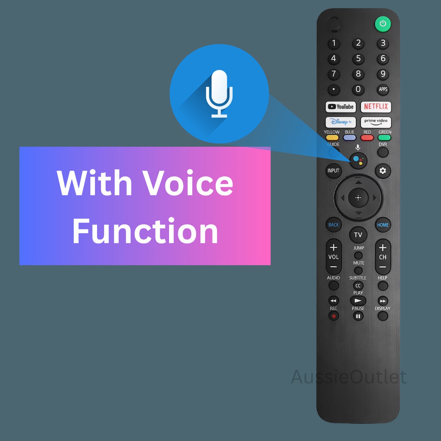 Replacement  Remote for Sony Bravia XR XBR KD 4K 8K OLED Google Android TV
