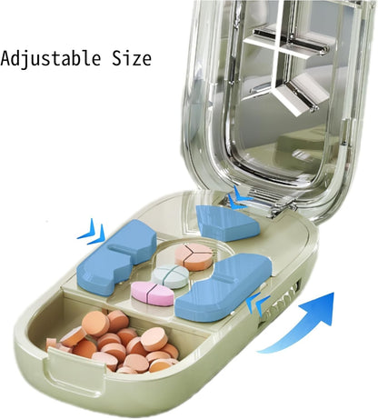 Pill Slicer Cutters Tablet Splitter Portable Pill Divider Medication 2/3/4 Parts