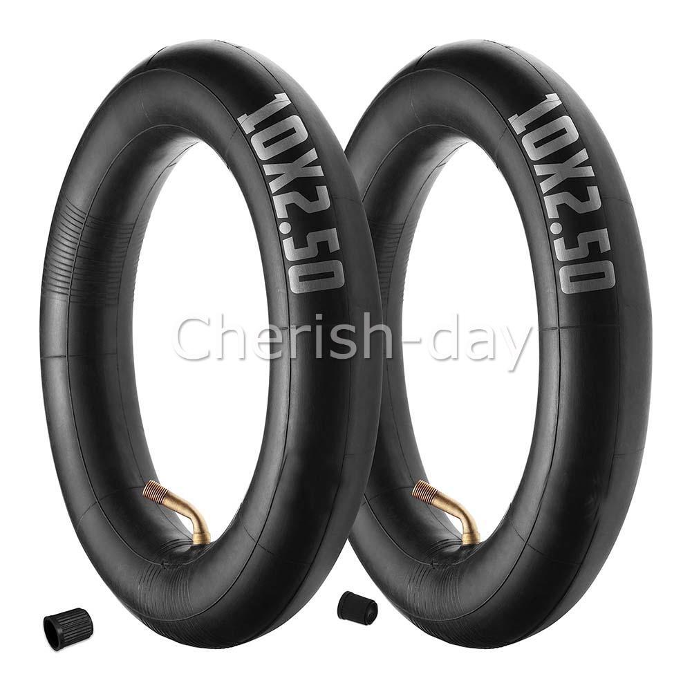 2Pcs Black Inner Tube 10x2.5 80/65-6 255X80 For 10'' Inch Electric Scooter Tyre