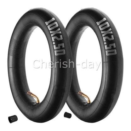 2Pcs Black Inner Tube 10x2.5 80/65-6 255X80 For 10'' Inch Electric Scooter Tyre