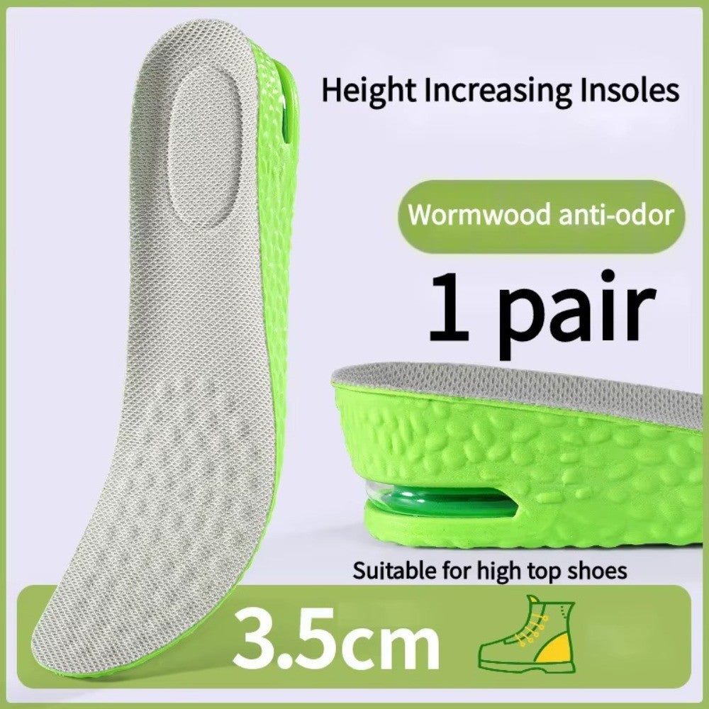 1Pair Breathable Air Cushion Height Increase Insoles  For Men and Women