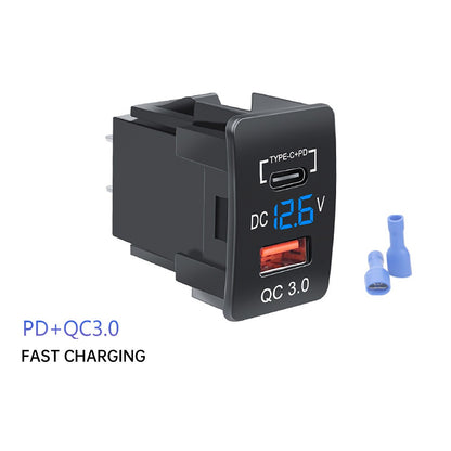 Car USB Charger Socket Adapter 12V 24V Dual Port Power Outlet Compatible with Honda Vehicle