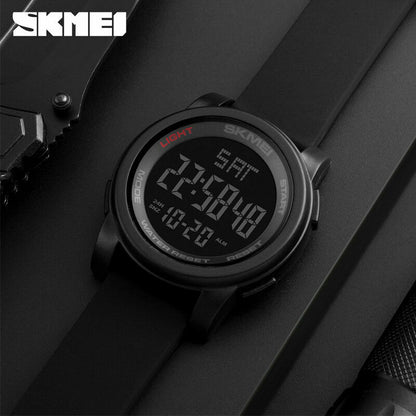 SKMEI Digital Sports Watch Mens 50M Waterproof Resistant Casual Military 1257