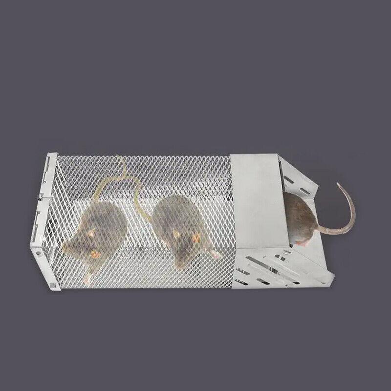 1X Continuous Rat Trap Cage Animal Bait Safe Catch Pest Rodent Mouse Control Box