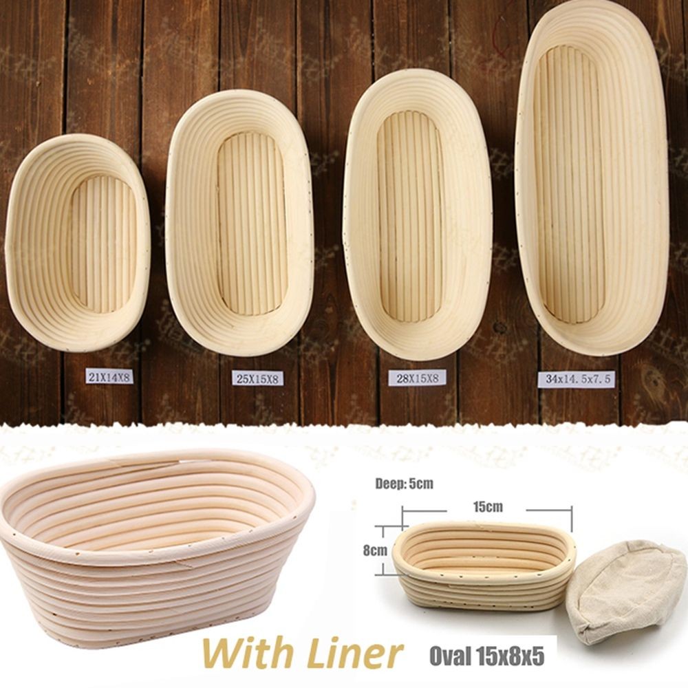 Proofing Basket Round Oval Baking Dough Basket Rattan Sourdough Banneton Bread