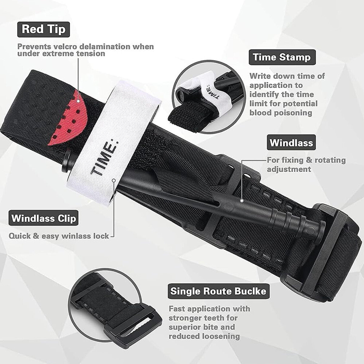 95mm Spinning Tourniquet Medical Emergency First Aid Blood Flow Control Tool AU