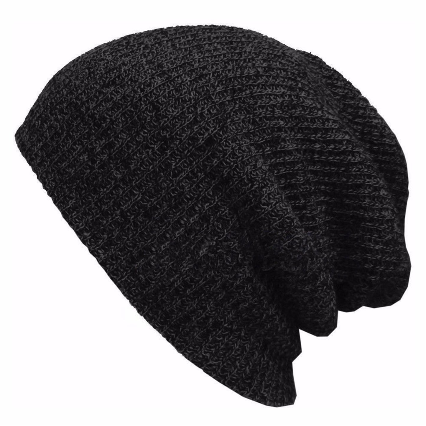 Mens Womens Knitted Crochet Woolly Winter Slouch Skateboard Beanie Hat Ski Cap