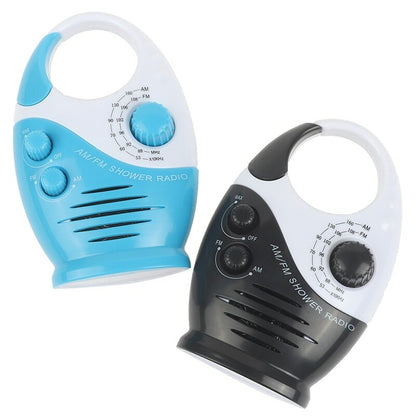 Waterproof Portable FM AM Radio Shower Music Hanging Radio Suit Bathroom Bath