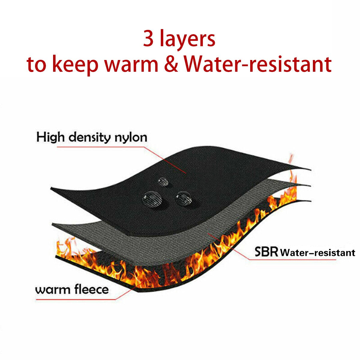 Winter Warm Thermal Outdoor Water-Resistat Windproof Touch Screen Ski Gloves