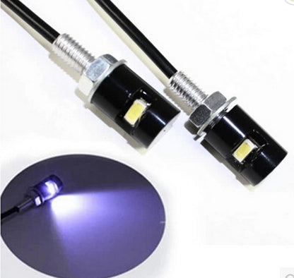 2pcs LED License Number Plate Light Screw Bolt Bulbs 5050 SMD For Car Motorcycle