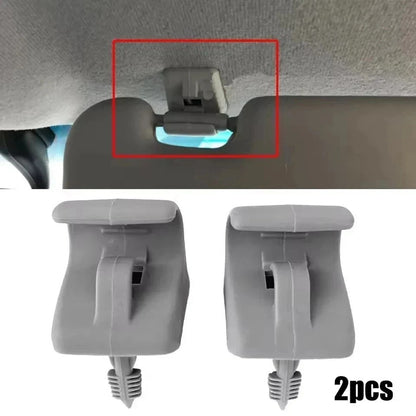 2x Sun Visor Clip Left/Right Side Grey For Hyundai Getz 2002-2011 852351C300QS