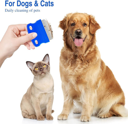 2 Pack Professional Eye Comb for Pets,Stainless Steel Tear Stain Remover for ...
