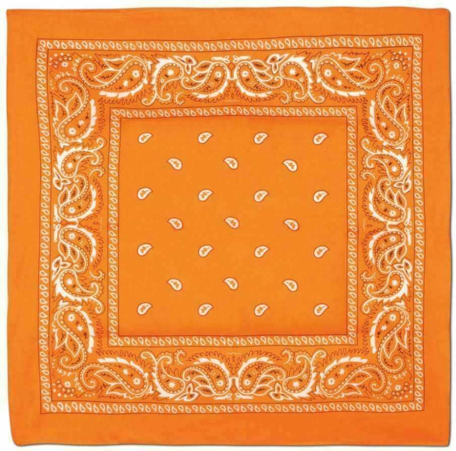 Paisley Bandanas Cowboy Bandana Head Scarf Double Sided Headwear wrap scarf tie