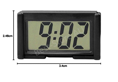 Small Digital Clock LCD Date Time Calendar For Car Dashboard Table Desk Portable