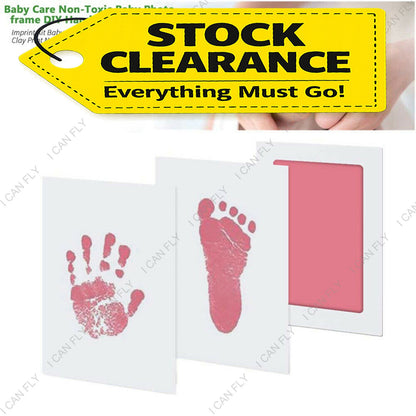 Newborn Footprint Handprint Safe Inkless Gift Foot Hand Print Wipe Kit Gifts DF