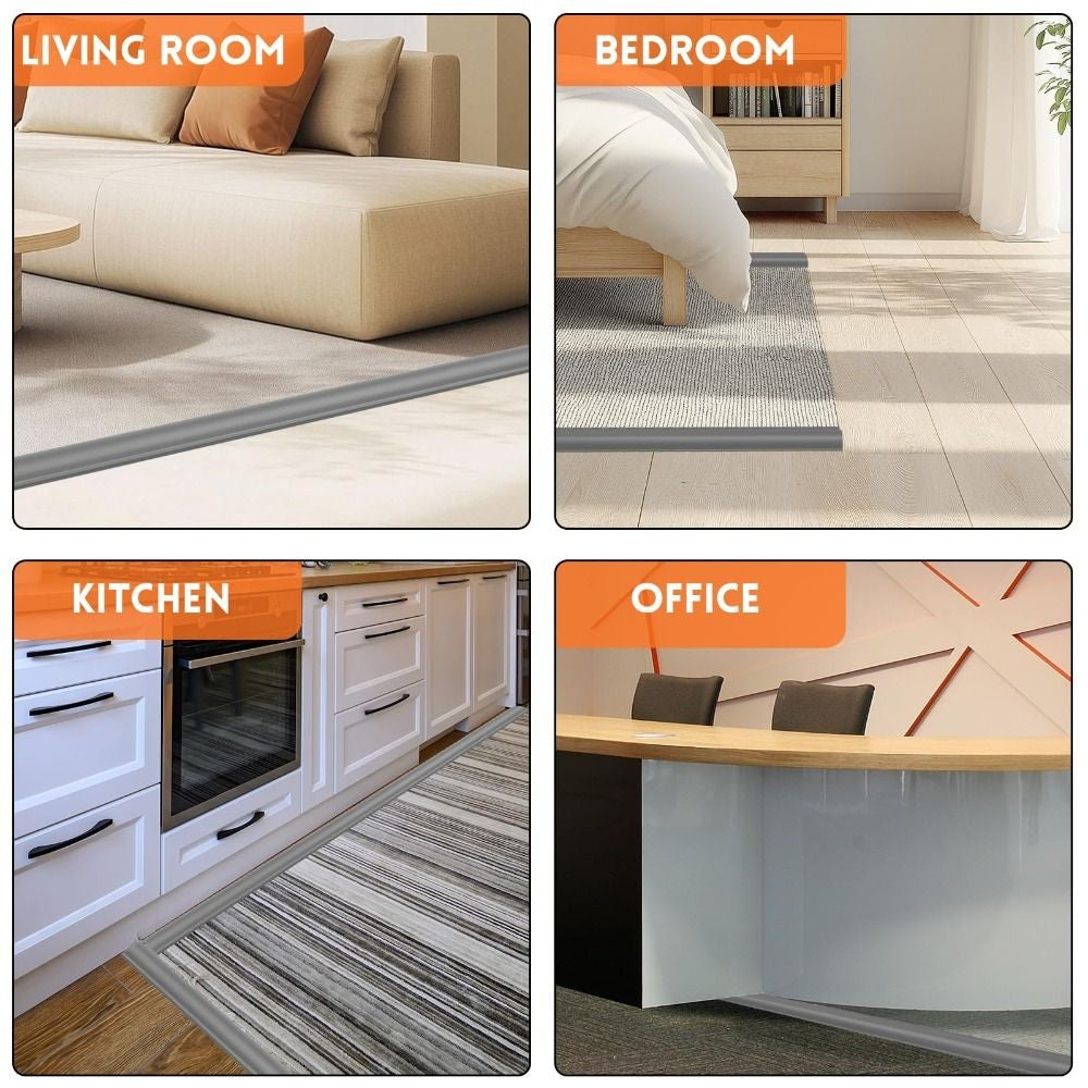 Cuttable Carpet Edge Trim Strip Self Adhesive Rug Edge Protector  Household