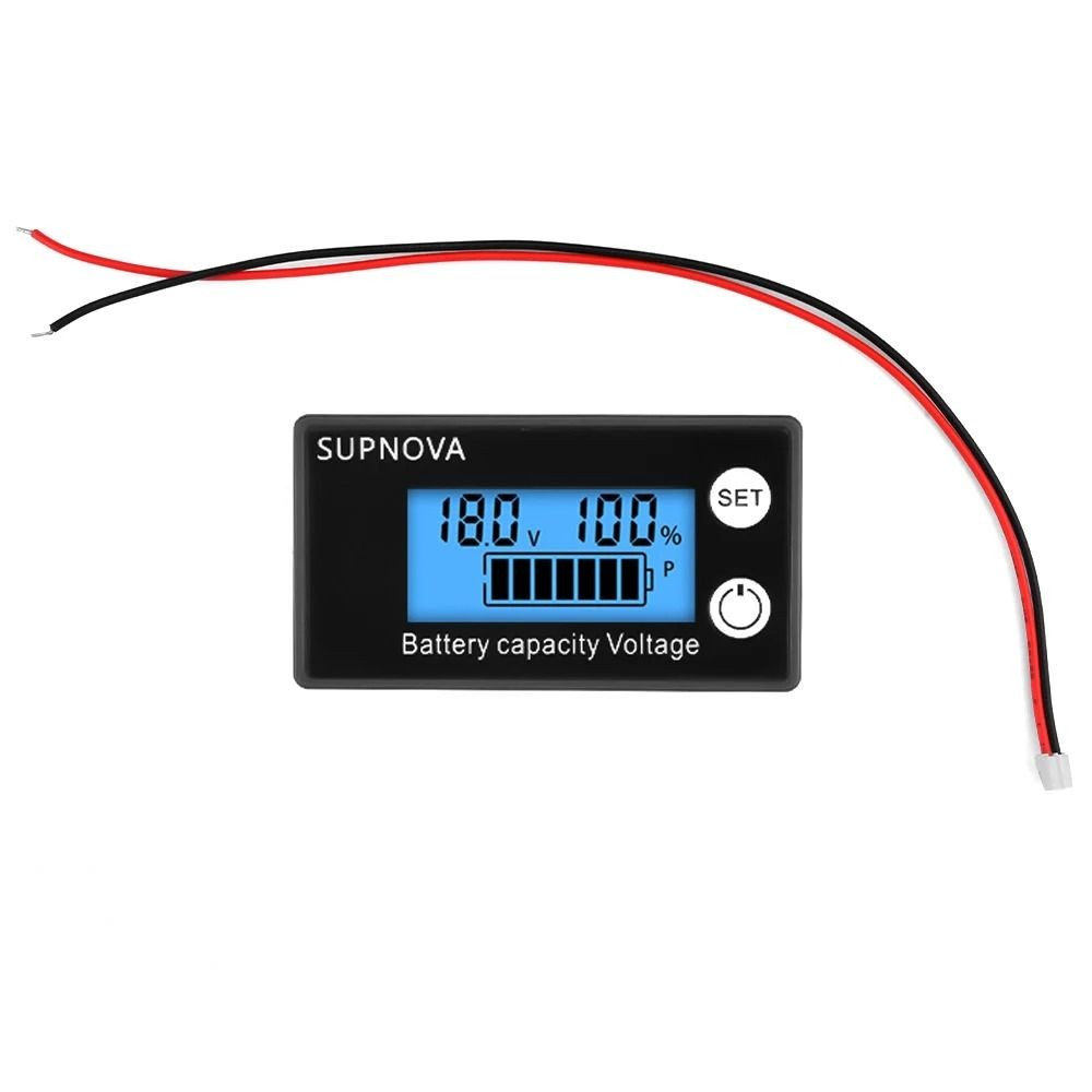 Lithium Voltmeter DC 8V-100V Voltage Gauge Battery Capacity Level Indicator