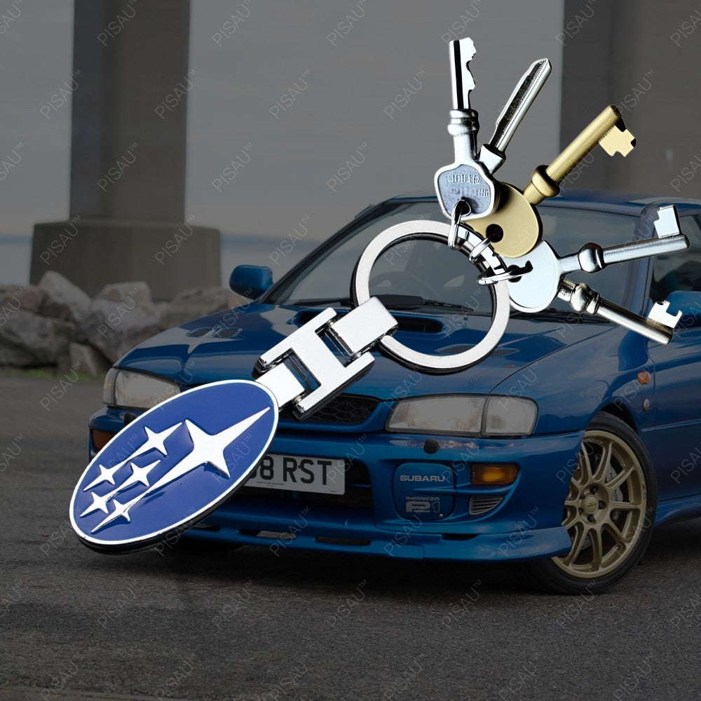 Subaru Car Keyring Key Chain Impreza WRX Forester BRZ Blue OZ Stock