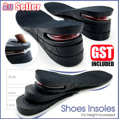 Height Increase Insoles Air Cushion Elevator Shoe Insole Lifts Kits Inserts for Men Women Taller Insoles 3-9cm Variable Height