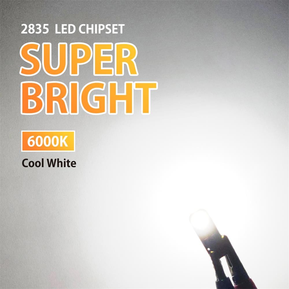 10X AUXITO T10 194 168 W5W SMD LED White CANBUS Error Free Wedge Light Bulb 12V