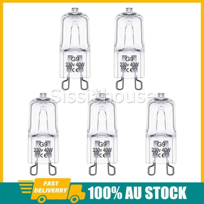 5Pcs For Chef, Westinghouse, Electrolux,Halogen oven lamp bulb 40W G9 Light Bulb