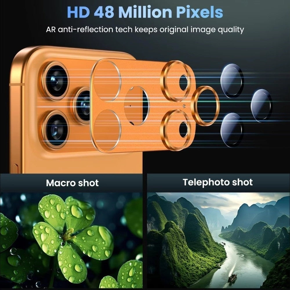 Metal Tempered Glass Camera Lens Cover Compatible with iPhone 17Pro/17 Pro Max