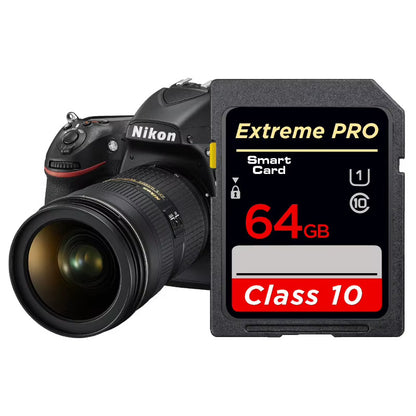 High Speed SD Memory Card Class 10 Flash Card 16GB 32GB 64GB 128GB