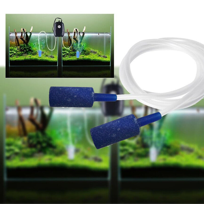 Aquarium Air Pump Quiet Fish Tank Oxygen Aerator Adjustable Airflow Aquarium AU