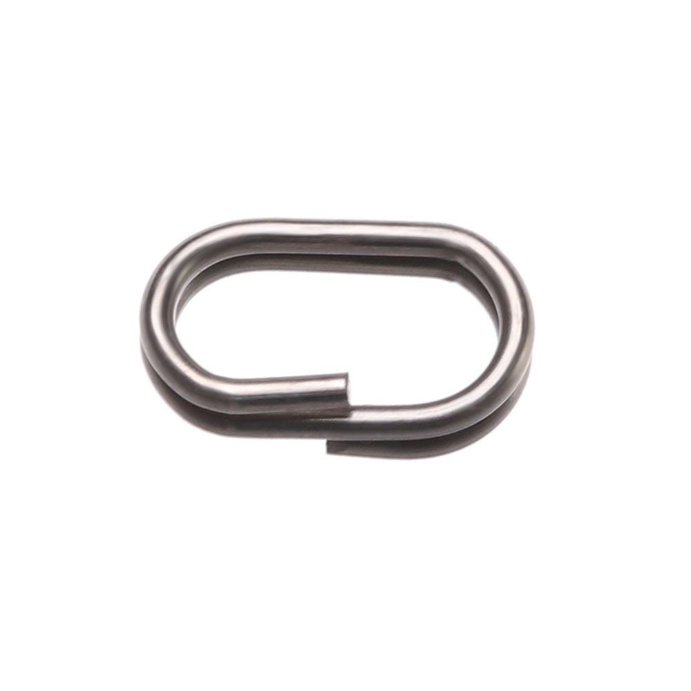 Durable Fast Lock Connector Fishing Hanging Snap Oval Split Rings Barrel Swivel