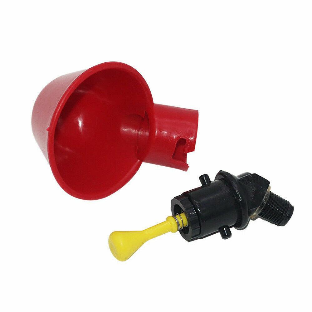 10 Pcs Automatic Cups Water Feeder Drinker Chicken Waterer Poultry Chook Bird AU
