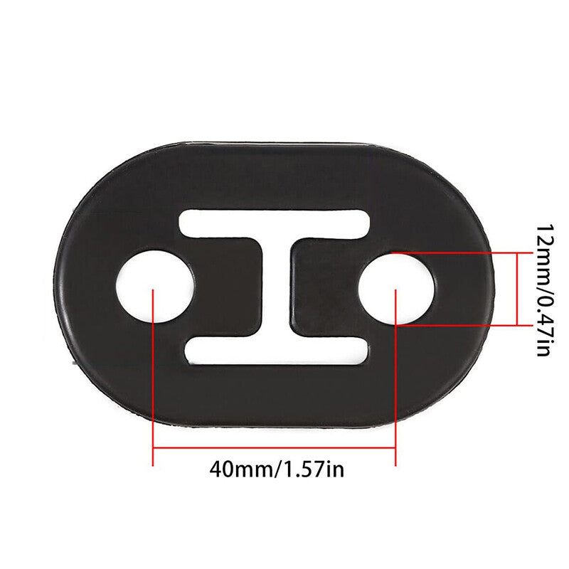 4x Universal Exhaust Mount Repair Hanger Bracket Heavy Duty Rubber Replacement