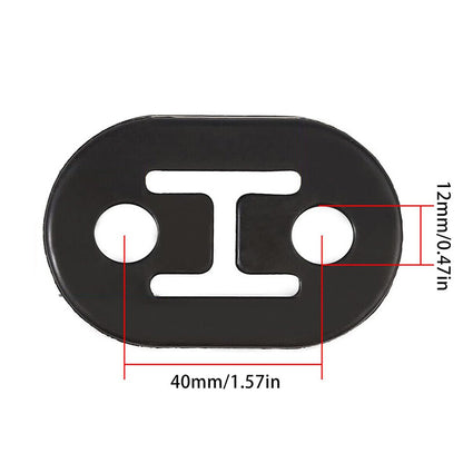 4x Universal Exhaust Mount Repair Hanger Bracket Heavy Duty Rubber Replacement