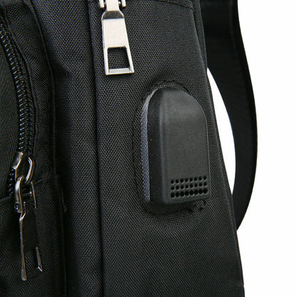 Durable Mens Chest Bag Shoulder Backpack Man Sling Cross Body Satchel Travel Bag