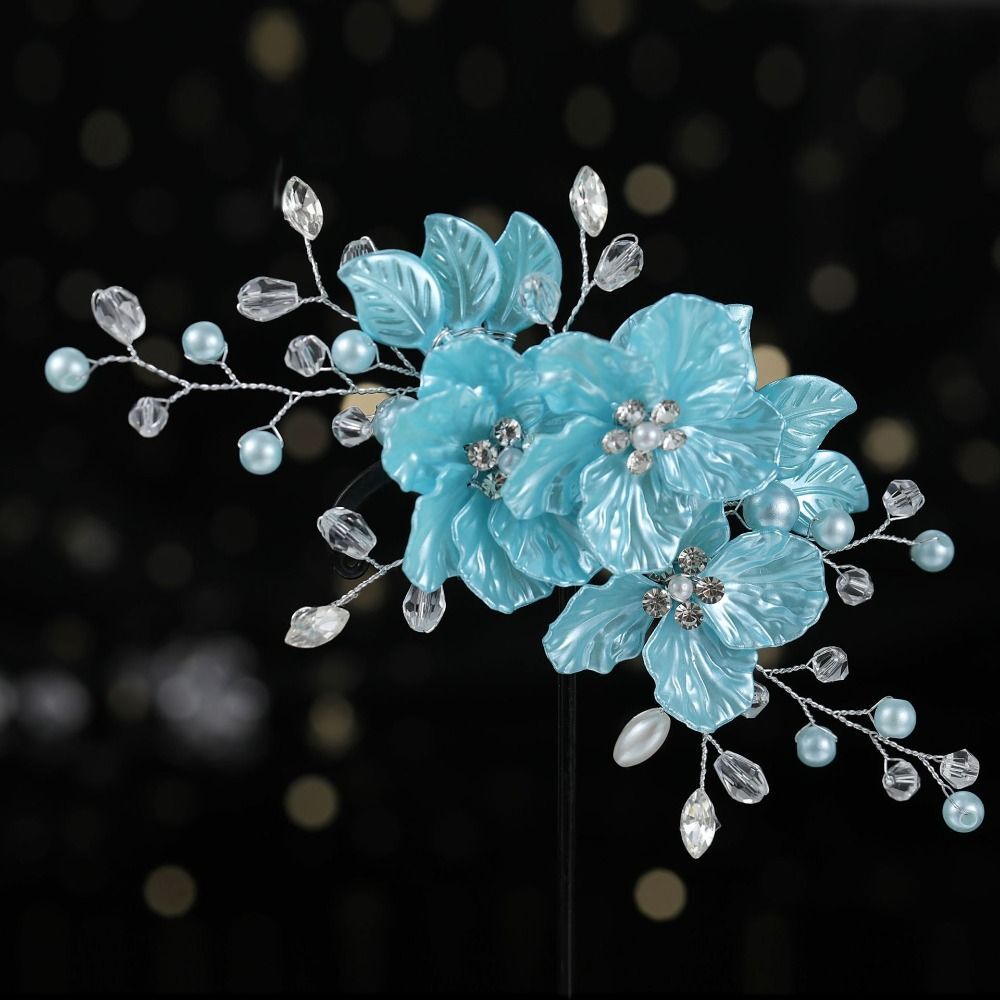 Crystal Pearl Bridal Hair Clips  Wedding Hair Accessories