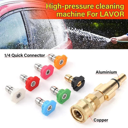pressure washer adaptor - 1/4 quick connect adaptor - use foam cannon etc – Compatible with OZITO