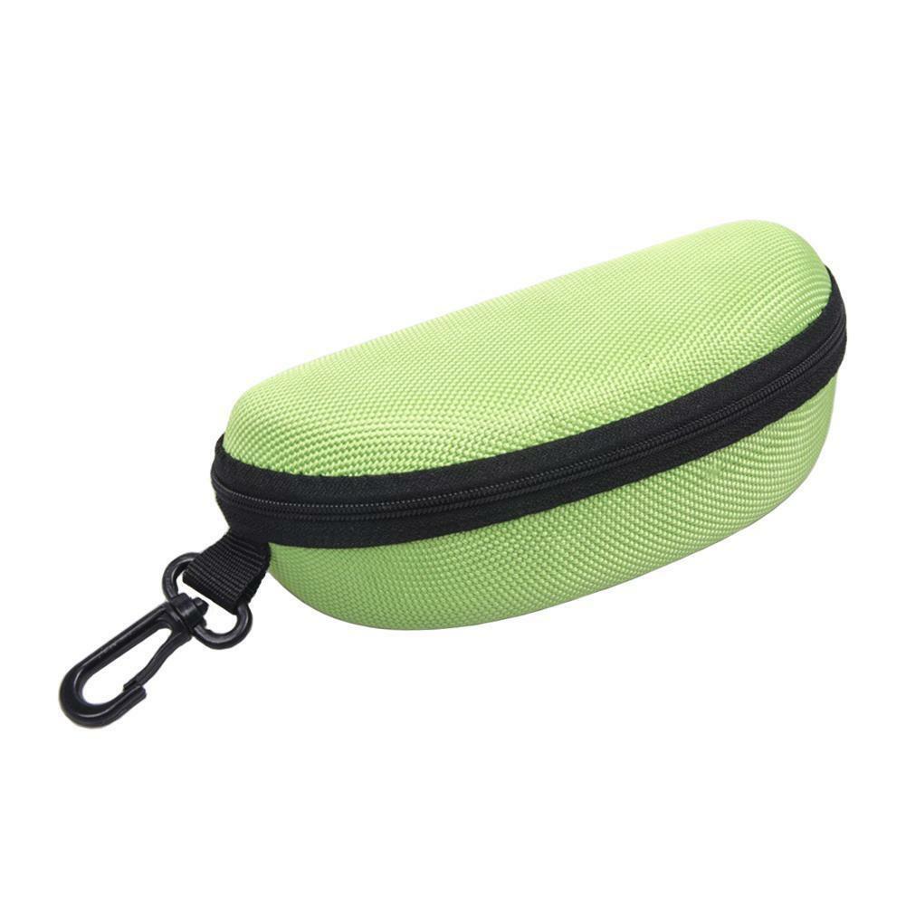 Portable Zipper Eye Glasses Sunglasses Clam Shell Hard Protector Case Box Pouch
