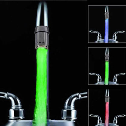 LED RGB Water Faucet Stream Color Changing Light Shower Spout Sink Tap Nozzle AU