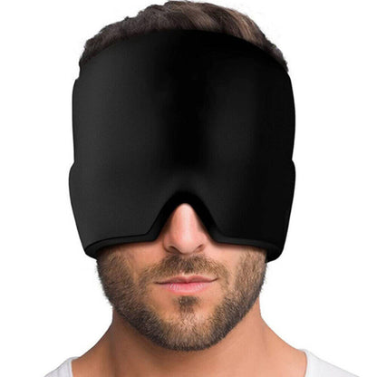 Migraine Relief Ice Head Wrap Headache Hat Cold Therapy Cap Eye Mask Reuseable