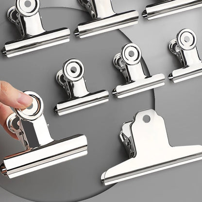 Stainless Steel Bulldog Clips Metal Office Paper Clip Binder Grip Clamp 31-75mm