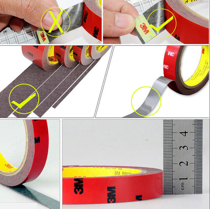 3M Permanent Double Side Super Sticky Versatile Roll Vehicle Tape UP TO 50MM
