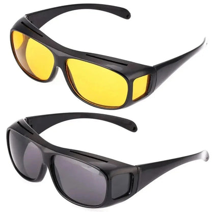Night Driving Glasses HD Anti Glare Vision Polarized Yellow Lens Tinted Unisex